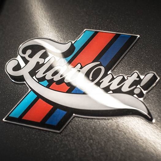 BADGE FLATOUT RSR